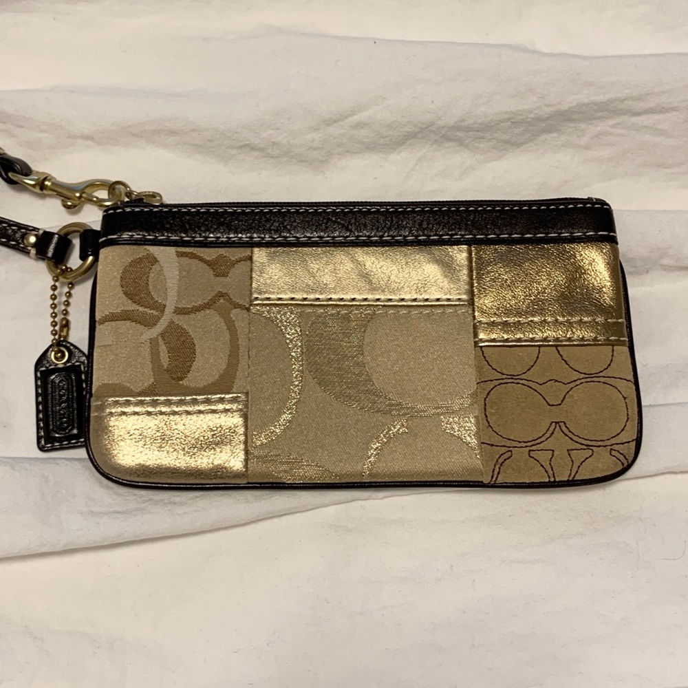 COACH Patchwork Wristlet